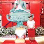 องค์หริภาเสด็จบรรจุพระพิมพ์ ฐานพระพุทธปฏิมาสิริภานิรมิต
