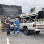 พอได้สติก็ชนแล้ว! ลูกขับกระบะหลับใน เสยท้ายสิบล้อ ทำพ่อ-อาดับสยอง เจ็บ3