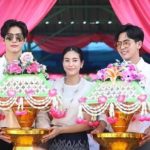 พุฒ ควง จุ๋ย ทำบุญกฐินหลังเริ่มต้นชีวิตคู่ โชว์หวาน-ดูแลหัวจรดเท้า