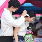 พุฒ ควง จุ๋ย ทำบุญกฐินหลังเริ่มต้นชีวิตคู่ โชว์หวาน-ดูแลหัวจรดเท้า