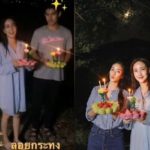 คืนลอยกระทง ส่องซุปตาร์ พร้อมใจร่วมขอขมาแม่คงคา มากันเป็นคู่-ครอบครัว