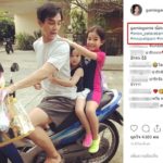 มอส ปฏิภาณ ยุคนี้ ต้องประหยัด ซ้อนสามไปส่งลูก น้องโสน ช่วยพ่อทำงาน