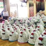 สาวรวยหวย 30 ล้าน ทุ่มเงินครึ่งล้านซื้อมาลัยมะลิ 1 แสนพวงแก้บน"หลวงพ่อทันใจ"