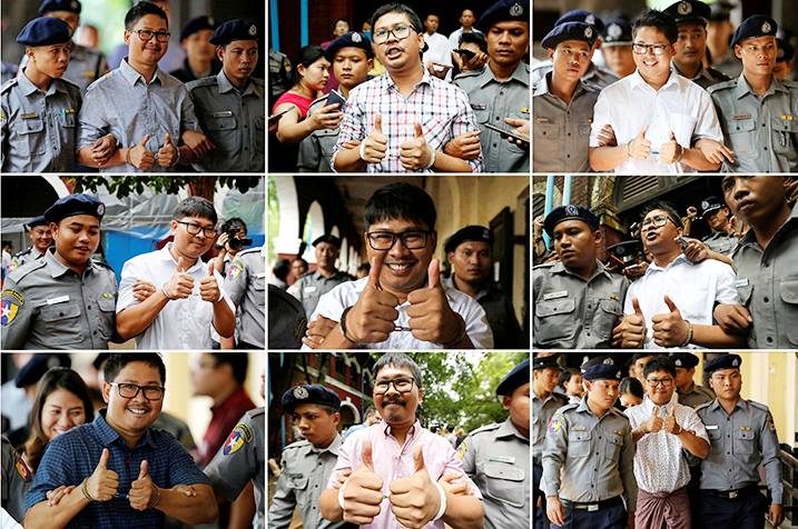 ครบ1ปีสองนักข่าวรอยเตอร์ถูกจับขังคุก 