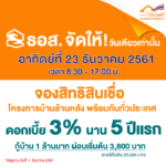 ห้ามพลาด! 23ธค.นี้ ธอส.เปิดให้จองออนไลน์-สินเชื่อบ้านล้านหลัง วงเงิน5หมื่นล้าน ใช้บัตรปปช.ใบเดียวพอ