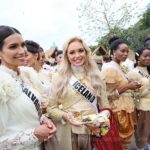 สวยสง่า! สาวงาม มิสยูนิเวิร์ส2018 สวมใส่ชุดไทยสมัย ร.5 เที่ยวชมงาน อุ่นไอรักฯ