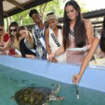 มิสยูนิเวิร์ส เริงร่า เรียนทำผัดไท-ปล่อยปูทะเล (ภาพชุดงามๆ)