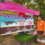หนุ่มอ่างทอง ออกจากงานเทศบาล หันมาขาย จระเข้เสียบไม้ย่าง หาเงินเลี้ยงครอบครัว