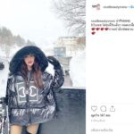 ใบเตย เริงร่าท้าลมหนาว! อวดเสื้อแบรนด์หรู แต่ชาวเน็ตจับโป๊ะกลางหิมะ