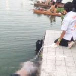พยาบาลช็อกปล่อยโฮ! เจอศพสามีทหารเรือลอยอืดกลางแม่น้ำนครชัยศรี