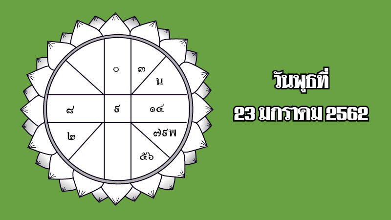 ดวงประจำวันพุธที่ 23 มกราคม 2562 : ดวงใครดวงมัน โดย หมอทรัพย์ สวนพลู