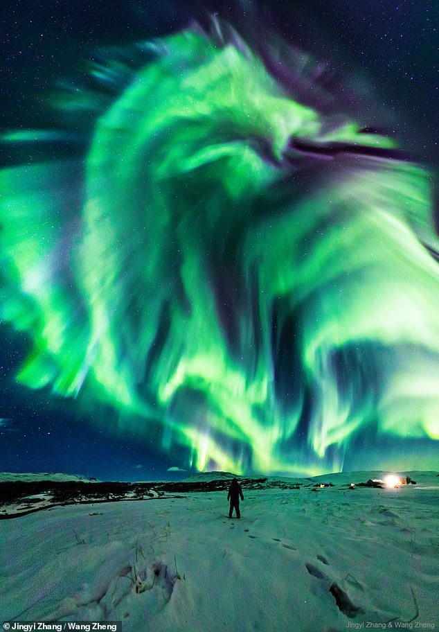 นาซ่าเผยภาพแสงเหนือ รูปร่างคล้ายมังกรที่ไอซ์แลนด์ - ข่าวสด