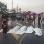 ชนสยอง! กระบะฝ่าฝนพุ่งข้ามเลน ประสานงารถบรรทุกน้ำมัน ดับคาที่ 5 ศพ