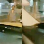 ซิ่งหนีเข้าโรงพัก! เจอแท็กซี่หัวร้อนคว้ามีดฟันกลางแยกไฟแดง ระทึกทั้งรถ(คลิป)