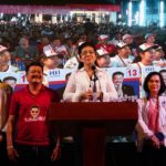 ชัชชาติ ปราศรัยกลางฝน ควง‘หญิงหน่อย-เฉลิม’ อ้อนขอเพื่อไทยชนะถล่มทลาย