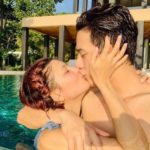สวีตกลางสระ! กุ๊บกิ๊บ ควง บี้ ฉลองแต่งงานครบ 3 ปี โชว์จูบดูดดื่มสุดๆ