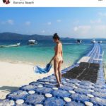 อีเพิ้ง สลัดผ้านุ่ง-กระโจมอกทิ้ง ใส่ทูพีช เผยผิวใส โชว์ความเซ็กซี่