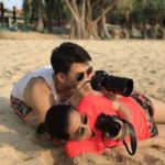 เมียสุดแซ่บ อั้ม อธิชาติ รู้หน้าที่ แบกกล้องแชะภาพ นัท มีเรีย