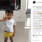 ป๋อ โพสต์ น้องเภา ลูกชาย พยายามชูนิ้ว ให้พ่อถ่ายรูป เลขเด็ด มาเลย แฟนๆขอจัดเต็ม