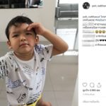 ป๋อ โพสต์ น้องเภา ลูกชาย พยายามชูนิ้ว ให้พ่อถ่ายรูป เลขเด็ด มาเลย แฟนๆขอจัดเต็ม
