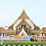 ริ้วขบวนเชิญ คนโทน้ำอภิเษก ไปวัดสุทัศนฯ เตรียมทำพิธีเสกน้ำเวลา 17.19 น.