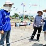 แข่งลูกหนู วันสงกรานต์ ประเพณีมอญหาชมยาก ที่วัดเขียนเขต จ.ปทุมธานี (ภาพชุด)