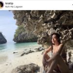 กระติ๊บ-ชวัลกร โชว์ความเซ็กซี่ นุ่งทูพีช นั่งชิวริมทะเล สวยบาดใจเหลือเกิน