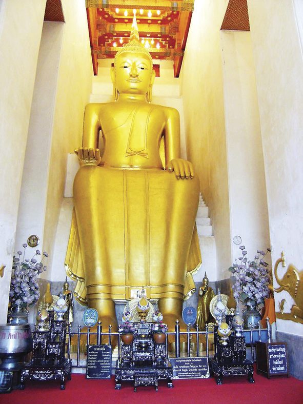 พระนั่ง วัดป่าเลไลยก์ จ.สุพรรณบุรี