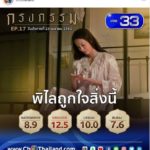 แทบกรี๊ด เปิดเรตติ้ง ตอนล่าสุด  เผยเหตุผล สุดพีคในพีค เมื่อมีคนประกาศ งดดู กรงกรรม