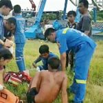 ลวดสลิงชิงช้าสวรรค์ขาด ฟาดขาคนงานเจ็บสาหัส ชาวบ้านจี้สอบความปลอดภัย