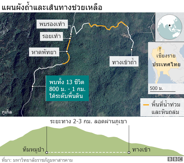 แผนที่ถ้ำหลวง
