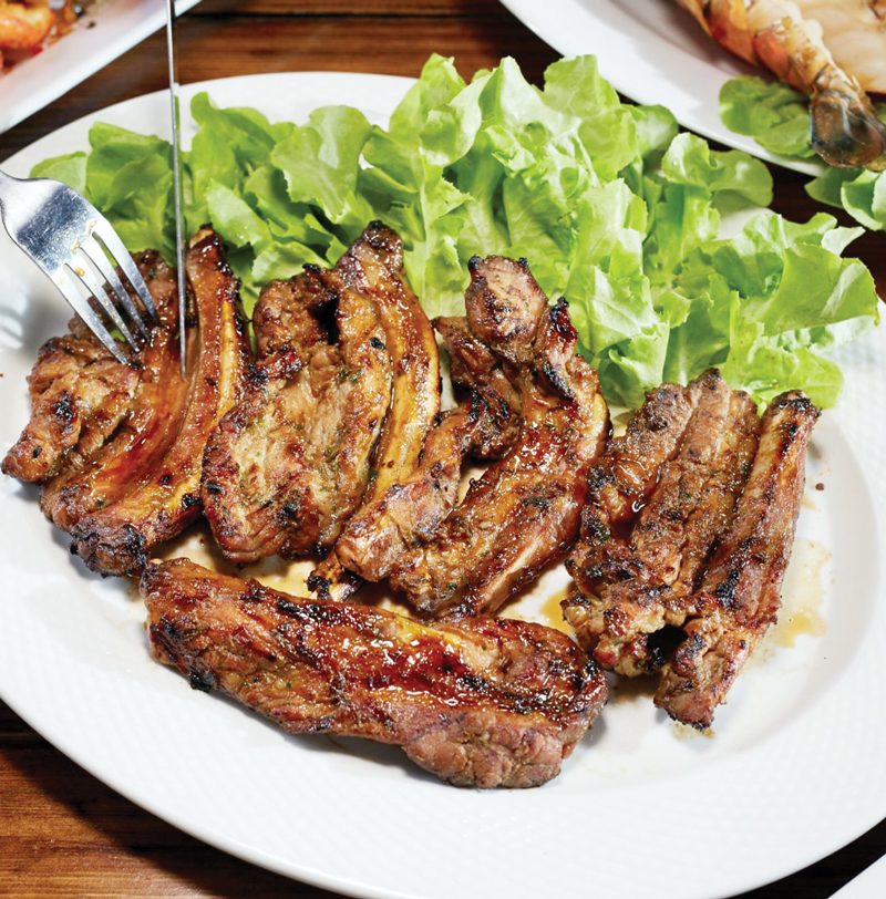ซี่โครงหมูย่างริเวอร์บาร์น