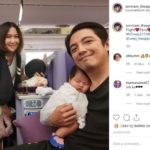 ศรราม อุ้ม น้องวีจิ ลูกสาววัย 2 เดือน บินไปฝรั่งเศส - คุณย่า มาส่งหลาน (คลิป)