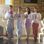 สาวงาม “มิสไทยแลนด์เวิลด์ 2019” เวียนเทียน เนื่องในวันอาสาฬหบูชา