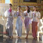 สาวงาม “มิสไทยแลนด์เวิลด์ 2019” เวียนเทียน เนื่องในวันอาสาฬหบูชา