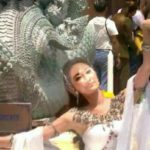 อาถรรพ์พญาศรีสุทโธนาคราช เงาพญานาคโผล่! บนหน้า "ยีน เกวลิน" ขณะรำถวาย