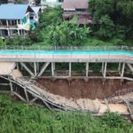 กรมโยธาฯ เร่งลงพื้นที่ตรวจสอบตลิ่งทรุด ลานจุดพักทางจักรยานริมโขงถล่ม