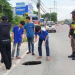 บุกพิสูจน์ หลุมอันตราย ริมถนน ลึก1เมตร ชาวบ้านวอนเร่งซ่อม ก่อนมีคนเจ็บ-ตาย