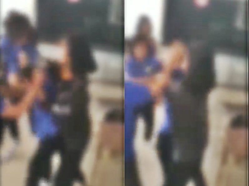 นักเรียนหญิงม.2 รุมตบเพื่อน ในห้องเรียน