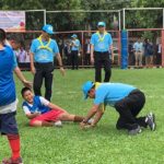 "บิ๊กตู่" พา ครม. เตะบอล ล้มตึงไปสองครั้ง แพ้เฉียดฉิว เด็กพิการทางสายตา 4 : 0