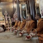 นาตาลี ควง ณะ ทำพิธีสงฆ์ รับน้ำเจริญพระพุทธมนต์ ก่อนเข้าวิวาห์ 11 ก.ย. นี้