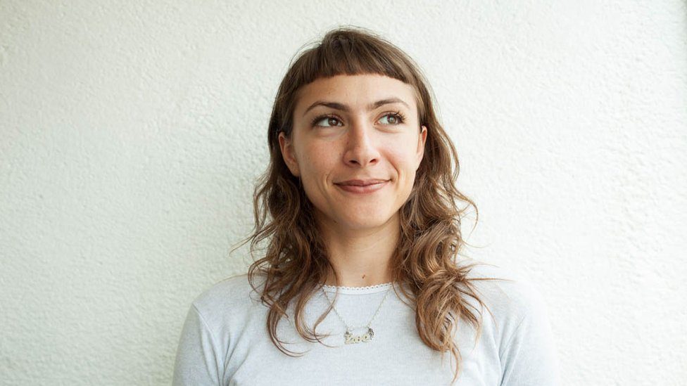 Close up of US journalist Zoe Mendelson