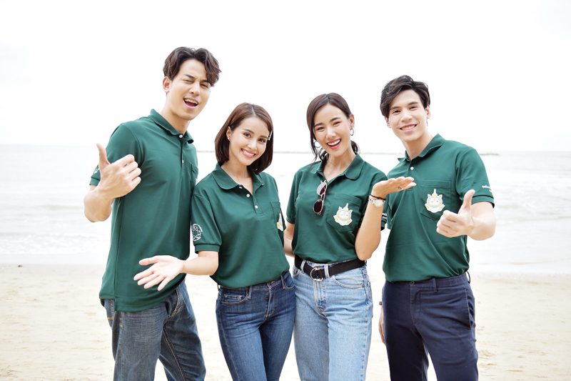 ‘ป๊อป-เจษ-น้ำฝน-ญิ๋งญิ๋ง’ร่วมกับจิตอาสา