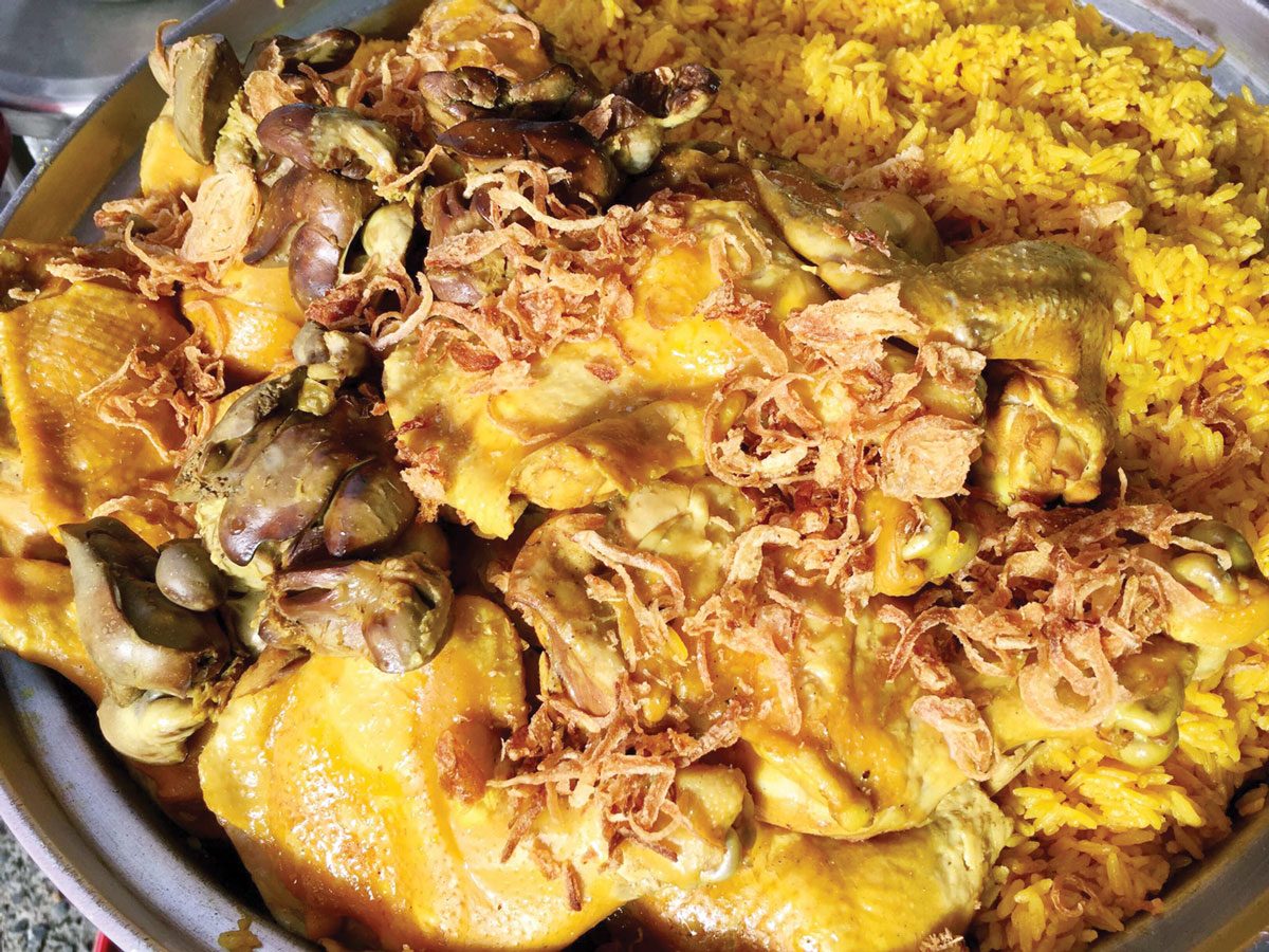 ไก่ทอดใบไม้