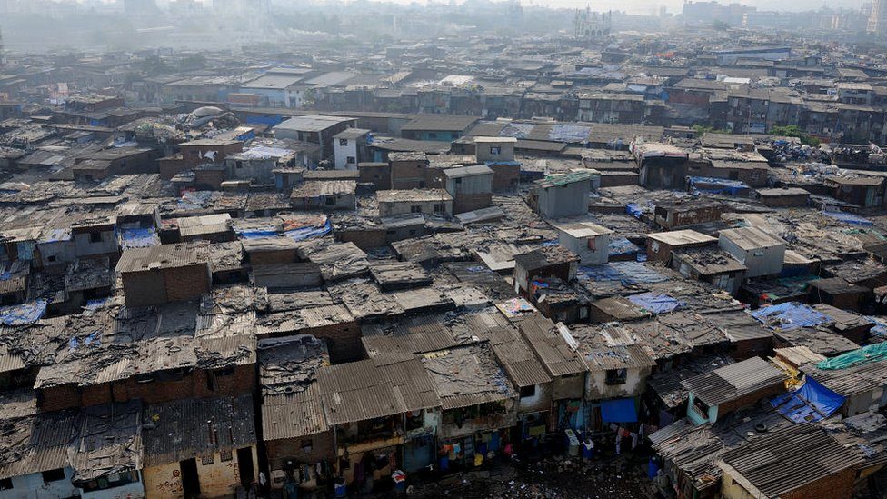 A general view of the Dharavi slum