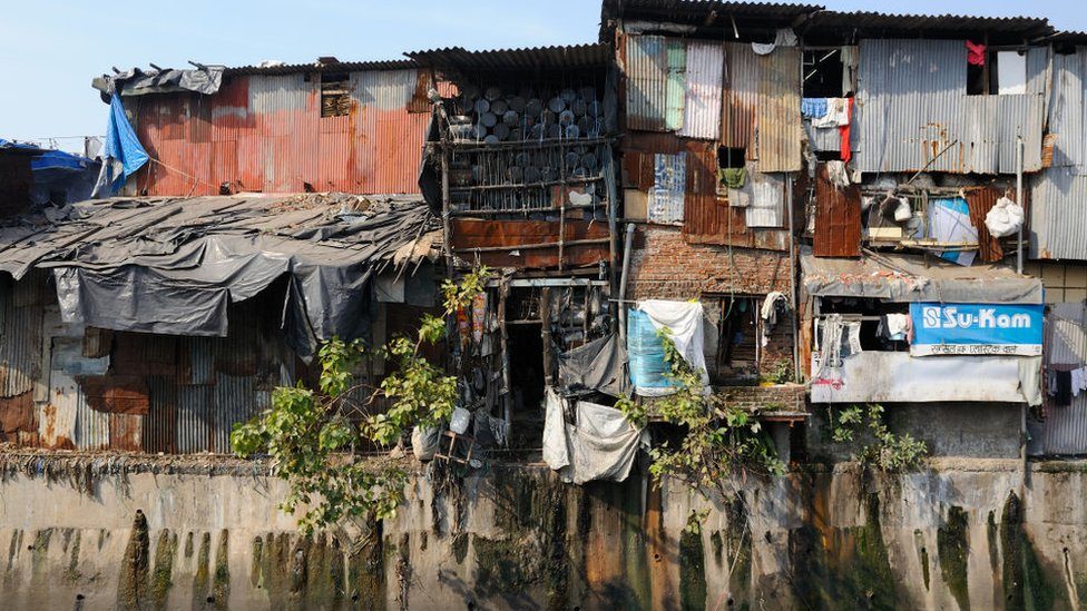 Dharavi Slum in Mumbai.