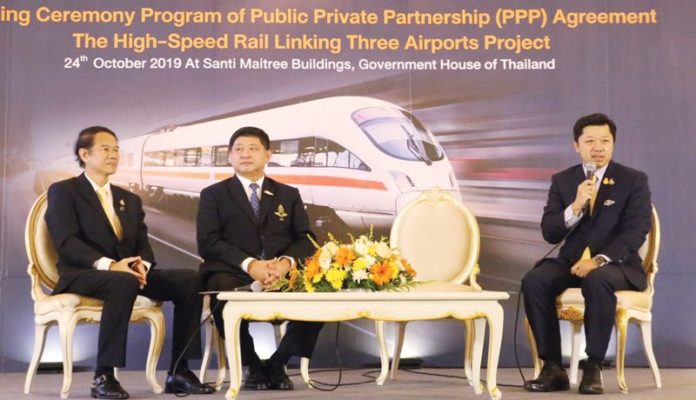 เริ่มนับหนึ่ง‘ไฮสปีด3สนามบิน’ ‘กลุ่มซีพี’จัดให้-เล็งเปิดวิ่ง 2566
