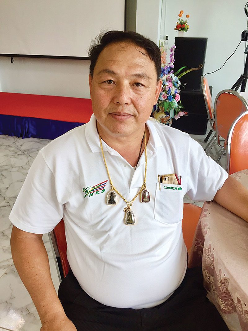สมนึก ประธานทิพย์ คล้อง‘รูปหล่อ 3 เกจิดัง’