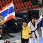 ณัฐภัทร ถล่มจอมเตะปินส์ยับ คว้าทองที่ 2 เทควันโด ซีเกมส์
