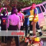 เราต้องรอดไปด้วยกัน! ลุง-ป้าจับมือกันแน่น รถตู้ทัวร์แสวงบุญชนโดนอัดก๊อปปี้เจ็บ9